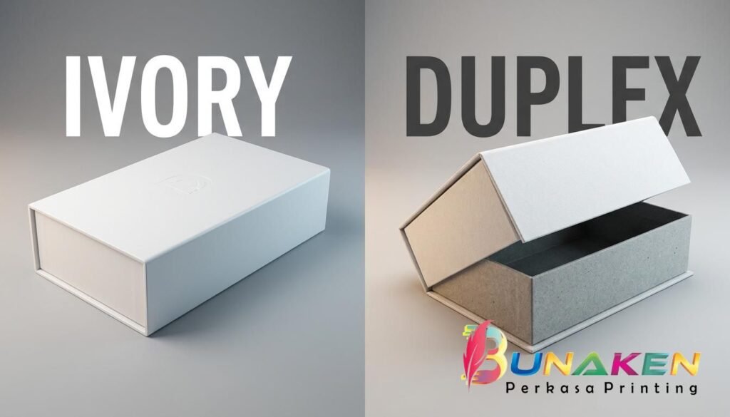 Perbedaan Kertas Ivory dan Duplex